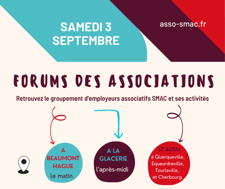 Samedi 3 septembre : journée Forums des associations