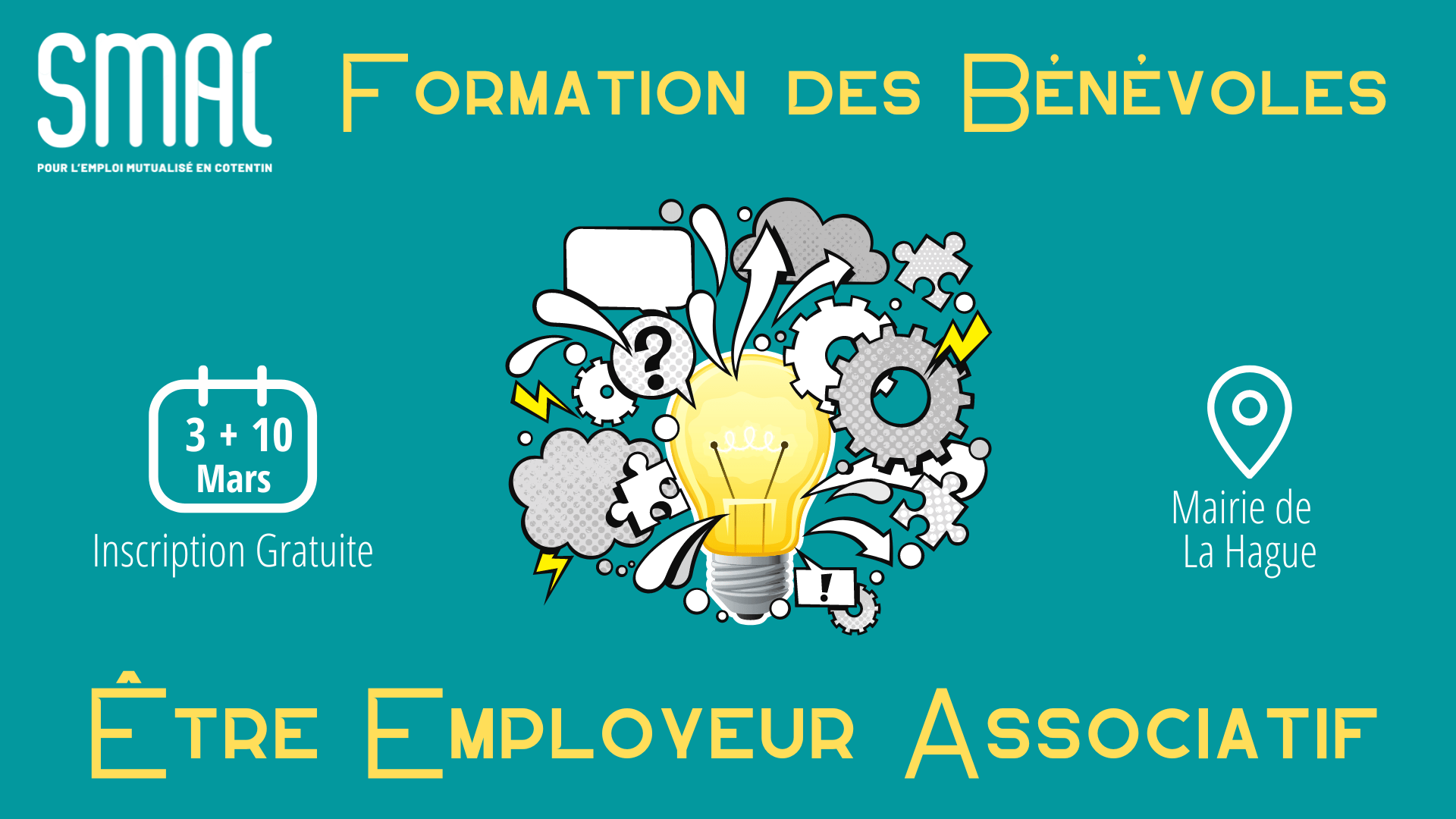 Formation des bénévoles « Être employeur associatif » : les 3 & 10 mars 2023